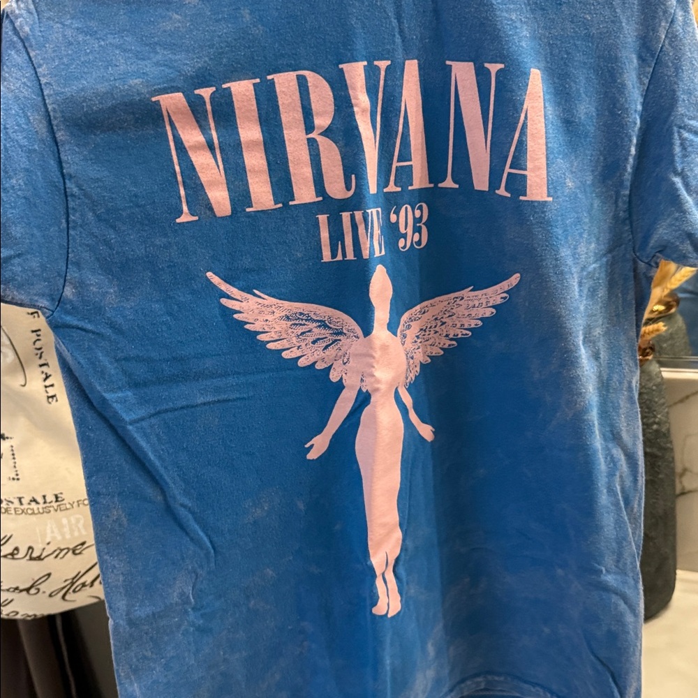 3 pack Nirvana Graphic Distressed T-Shirt MED - Picture 5 of 7